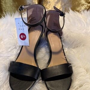 A New Day Dressy Casual Black Sandals